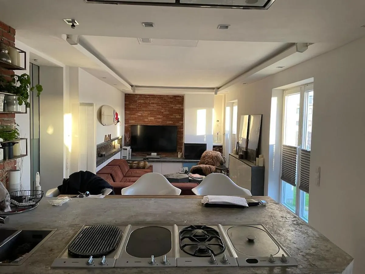 Apartment Luxury Loft With Rooftop & Jacuzzi In City Center Dusseldorf
